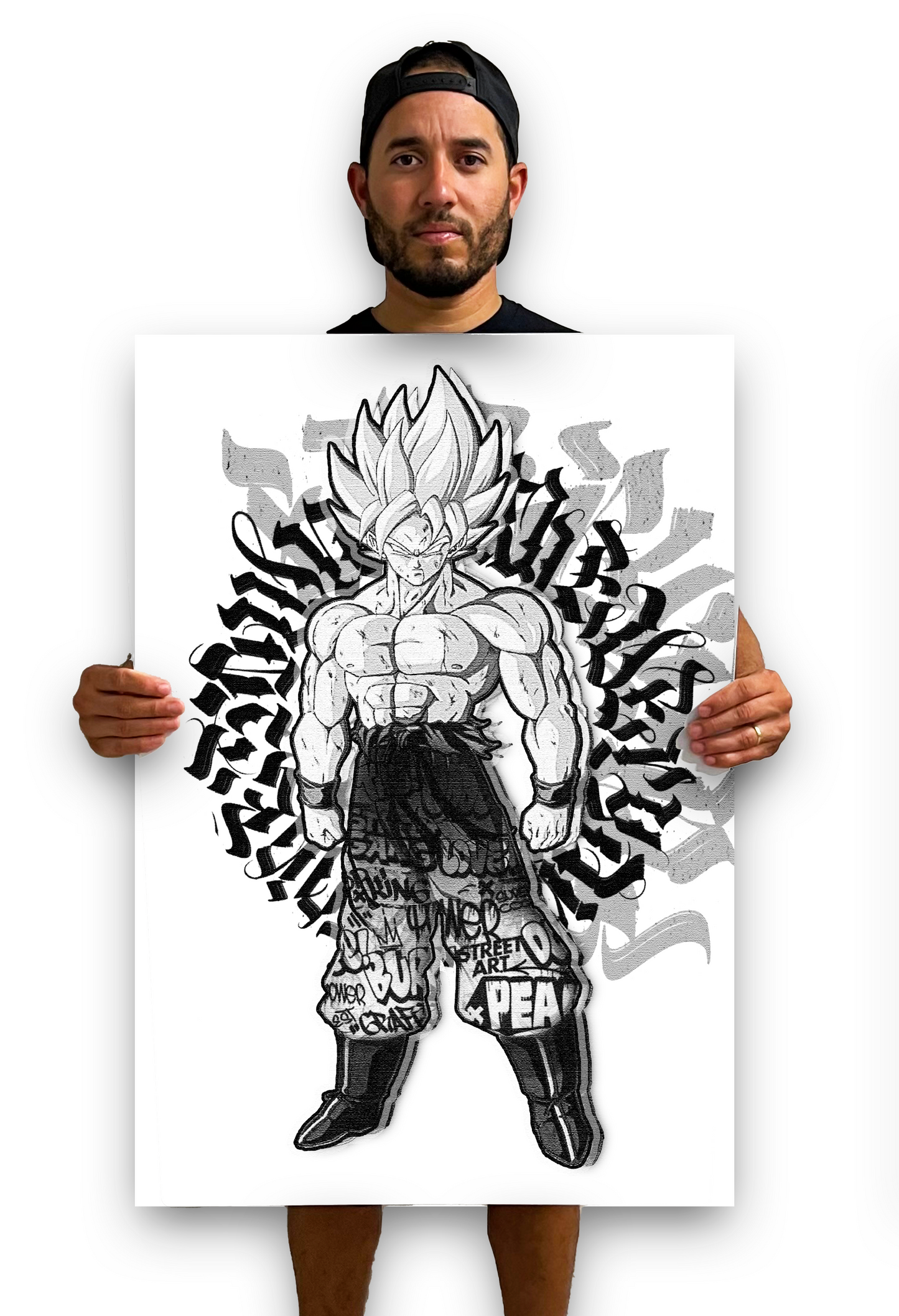 Goku SSJ print Premium Mtte Papper